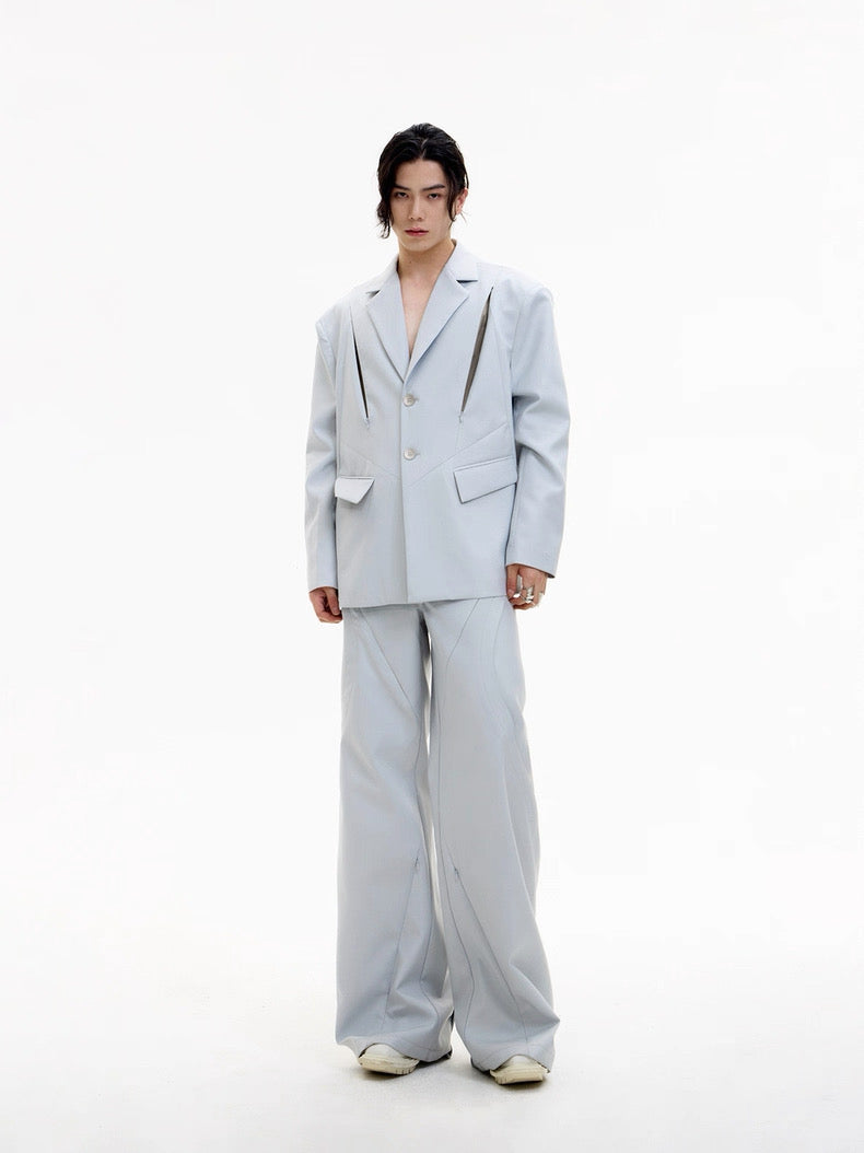 Vega hollow elegance gray suit pants