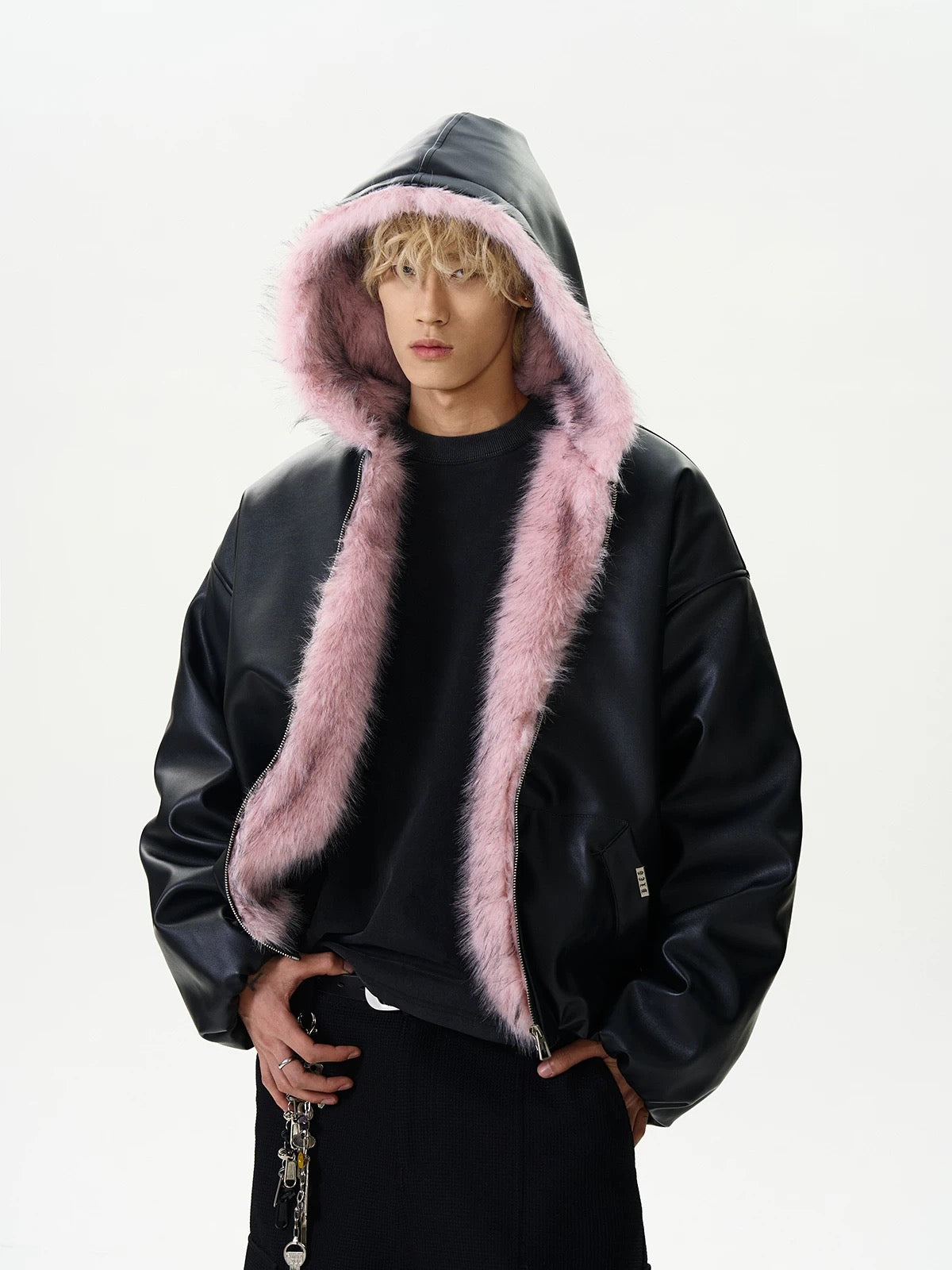 Velvet pink storm phantom bloom down jacket