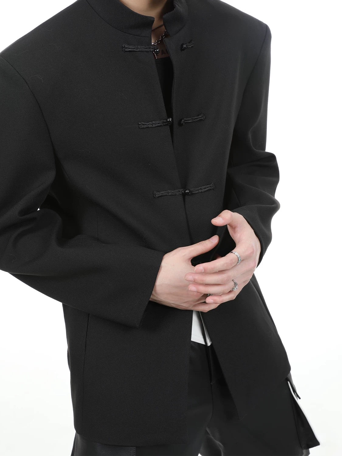 Zhongshan chinese style standing collar suit jacket