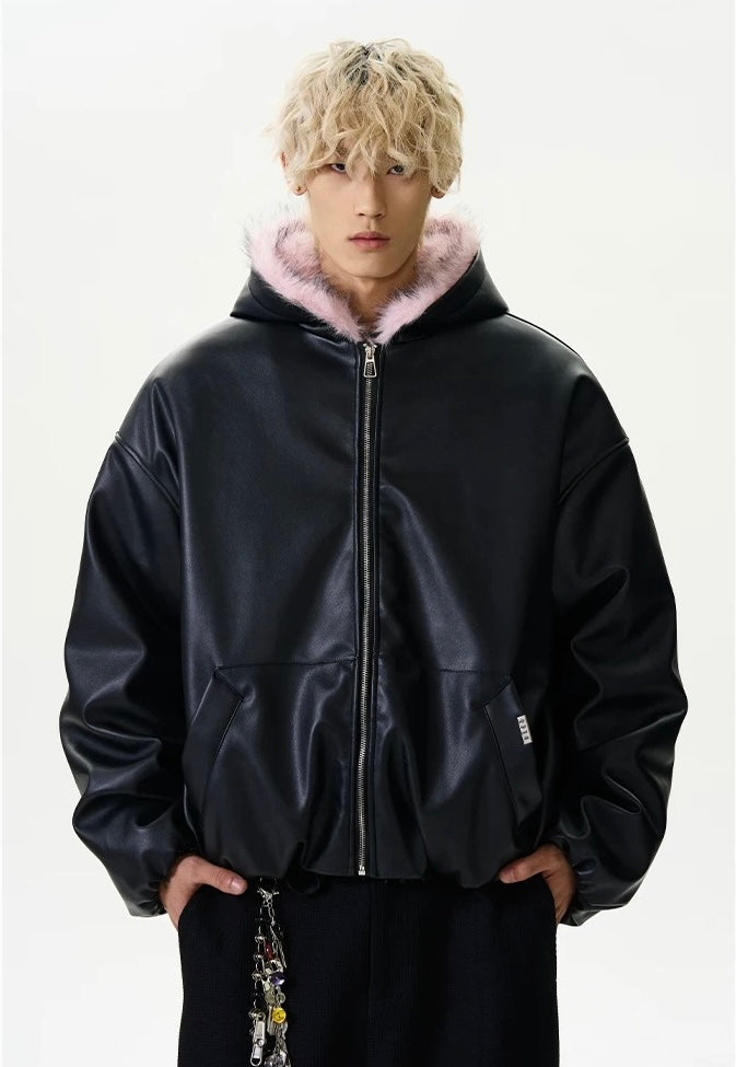 Velvet pink storm phantom bloom down jacket