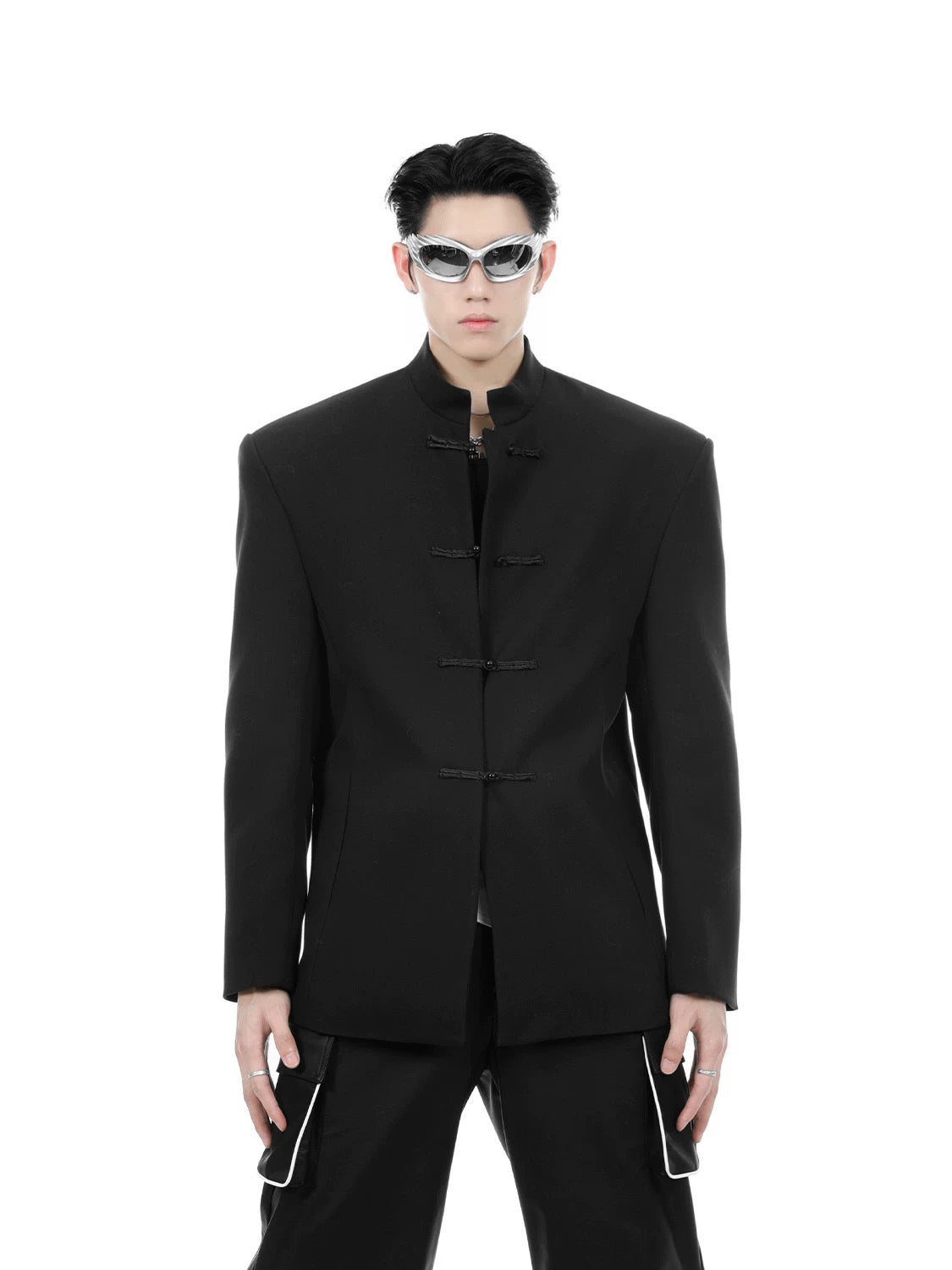 Zhongshan chinese style standing collar suit jacket