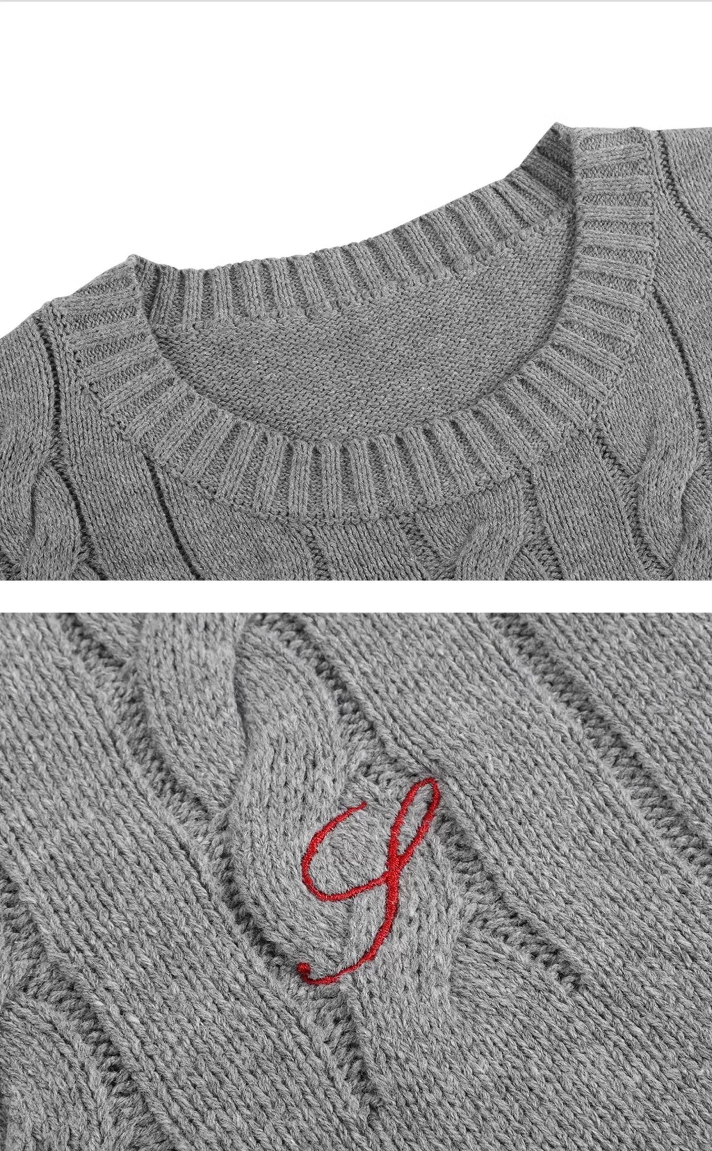 Twisted flower needle wool fleece short sleeve