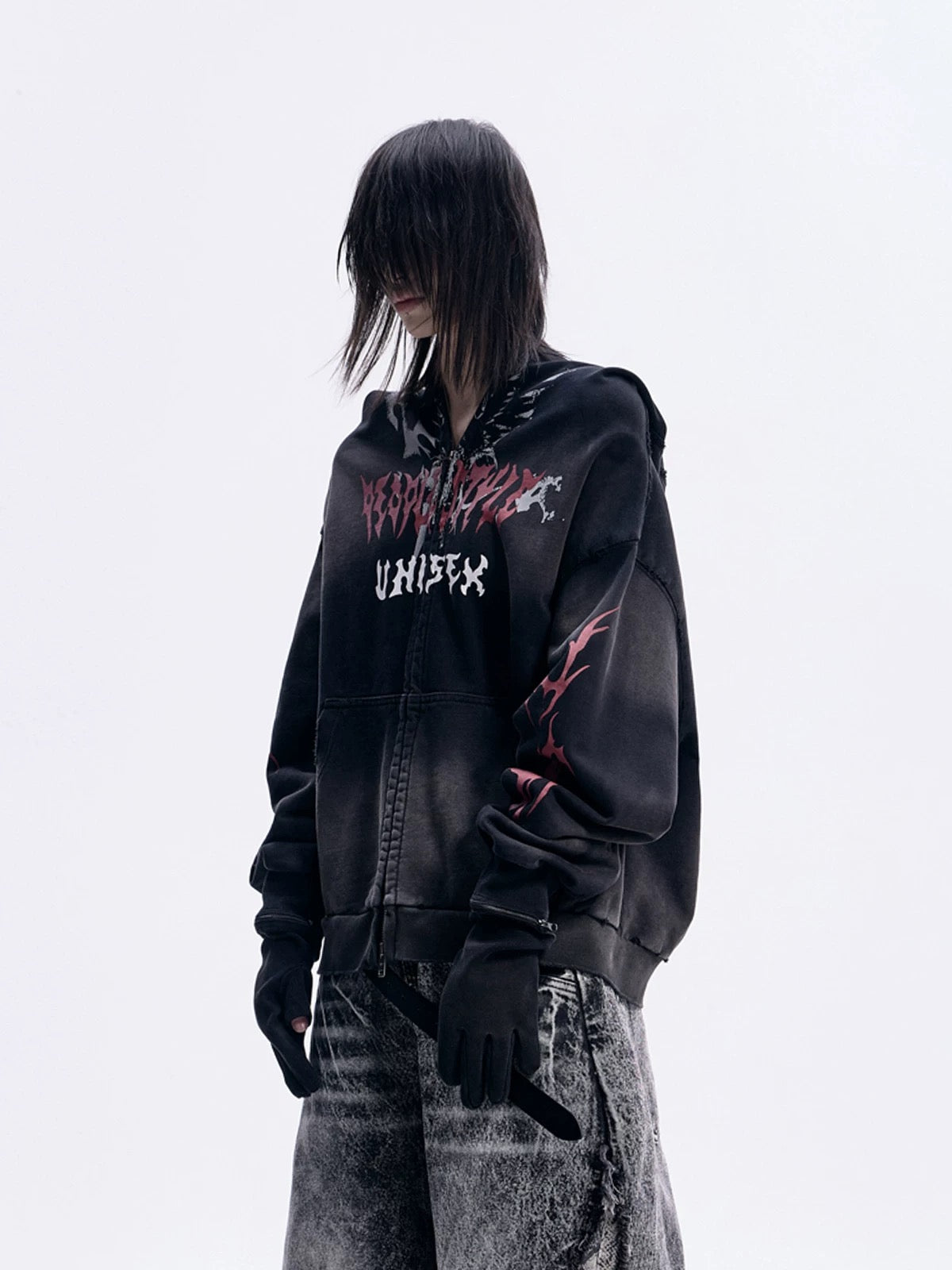 Neo dirty mask removable gloves hoodie