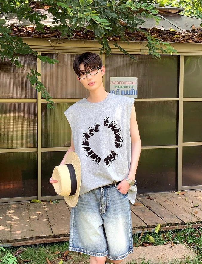 Summer korean style towel stereoscopic tank top