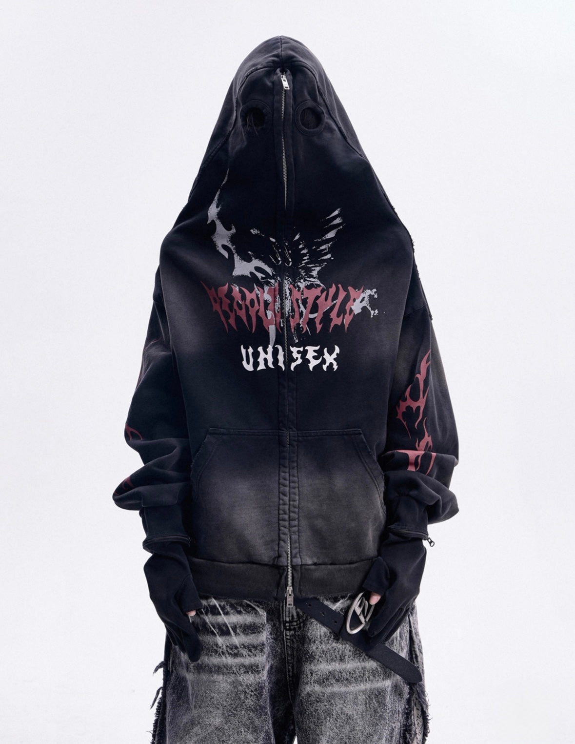 Neo dirty mask removable gloves hoodie