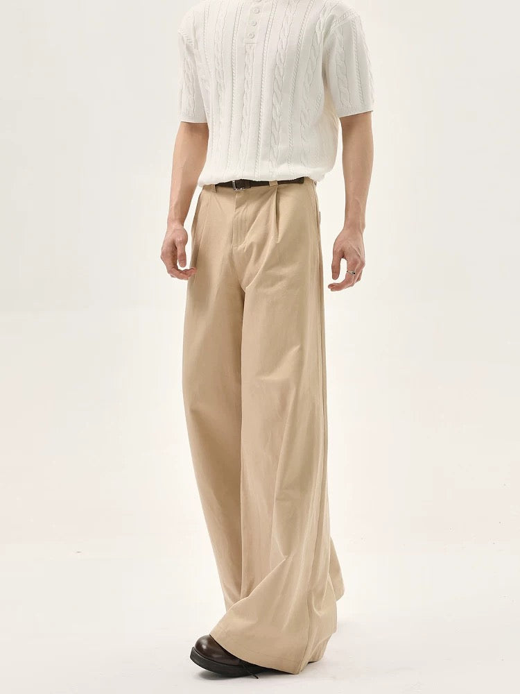 Loose sagging floor length pants