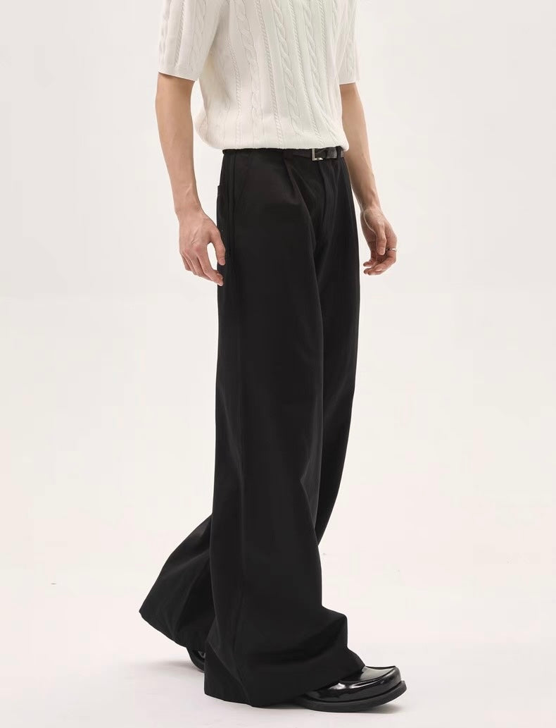 Loose sagging floor length pants