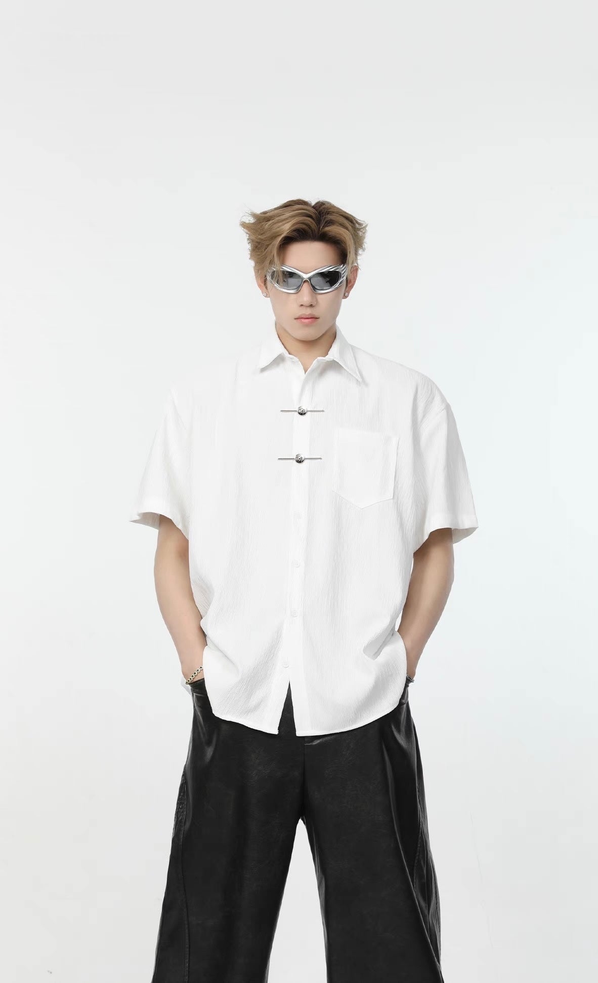 New Chinese metal decorative shirt