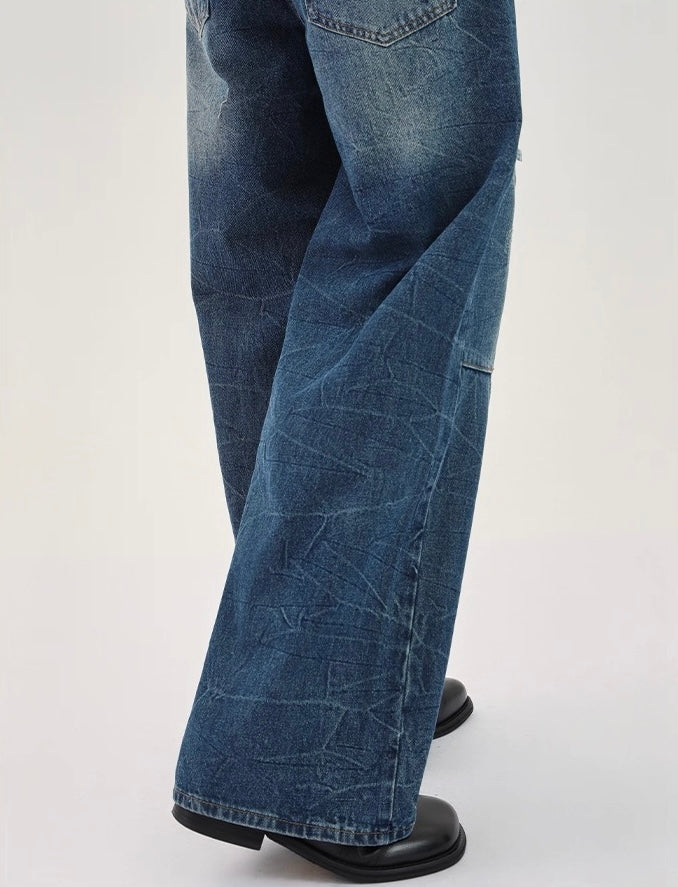 Grace worn out straight leg denim pants