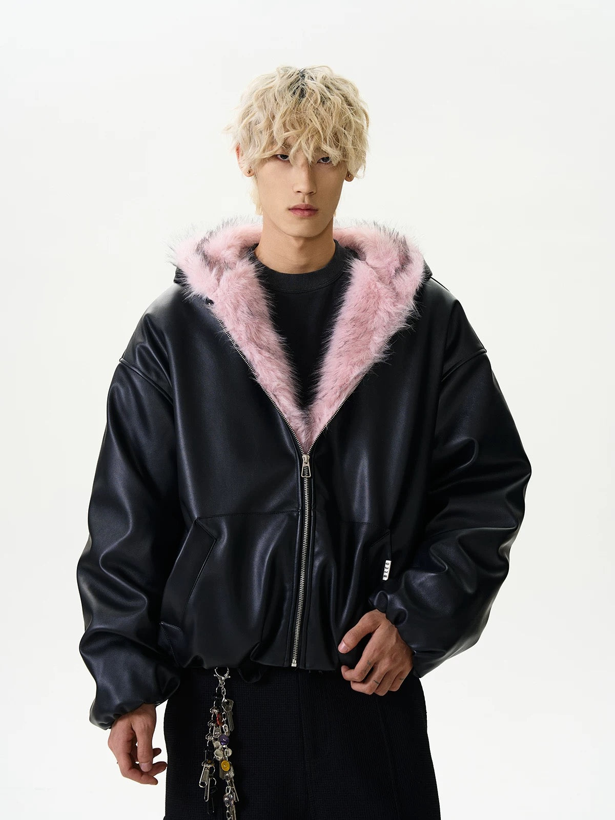 Velvet pink storm phantom bloom down jacket