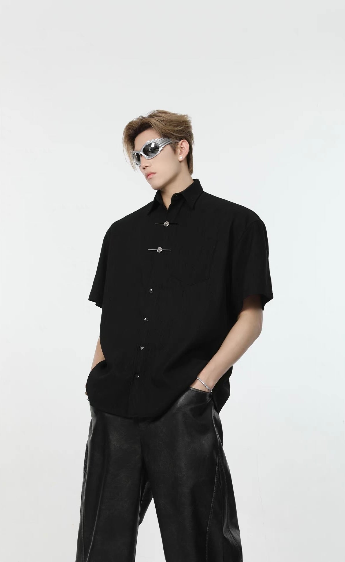 New Chinese metal decorative shirt