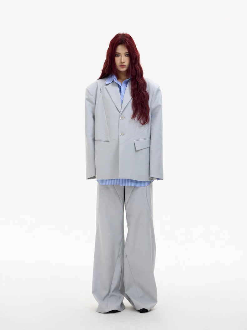 Vega hollow elegance gray suit pants