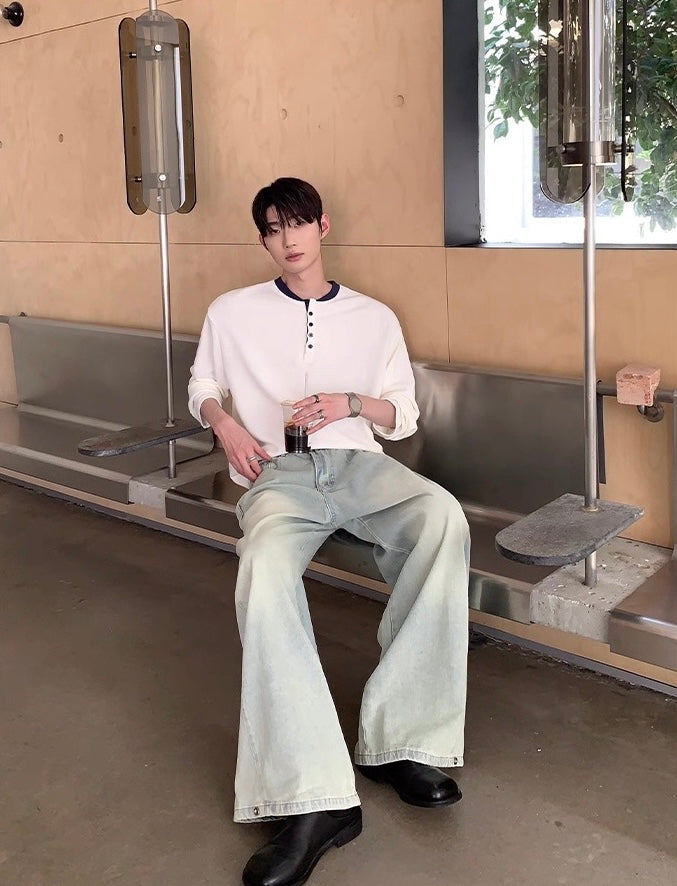 Niche washable retractable legs pants