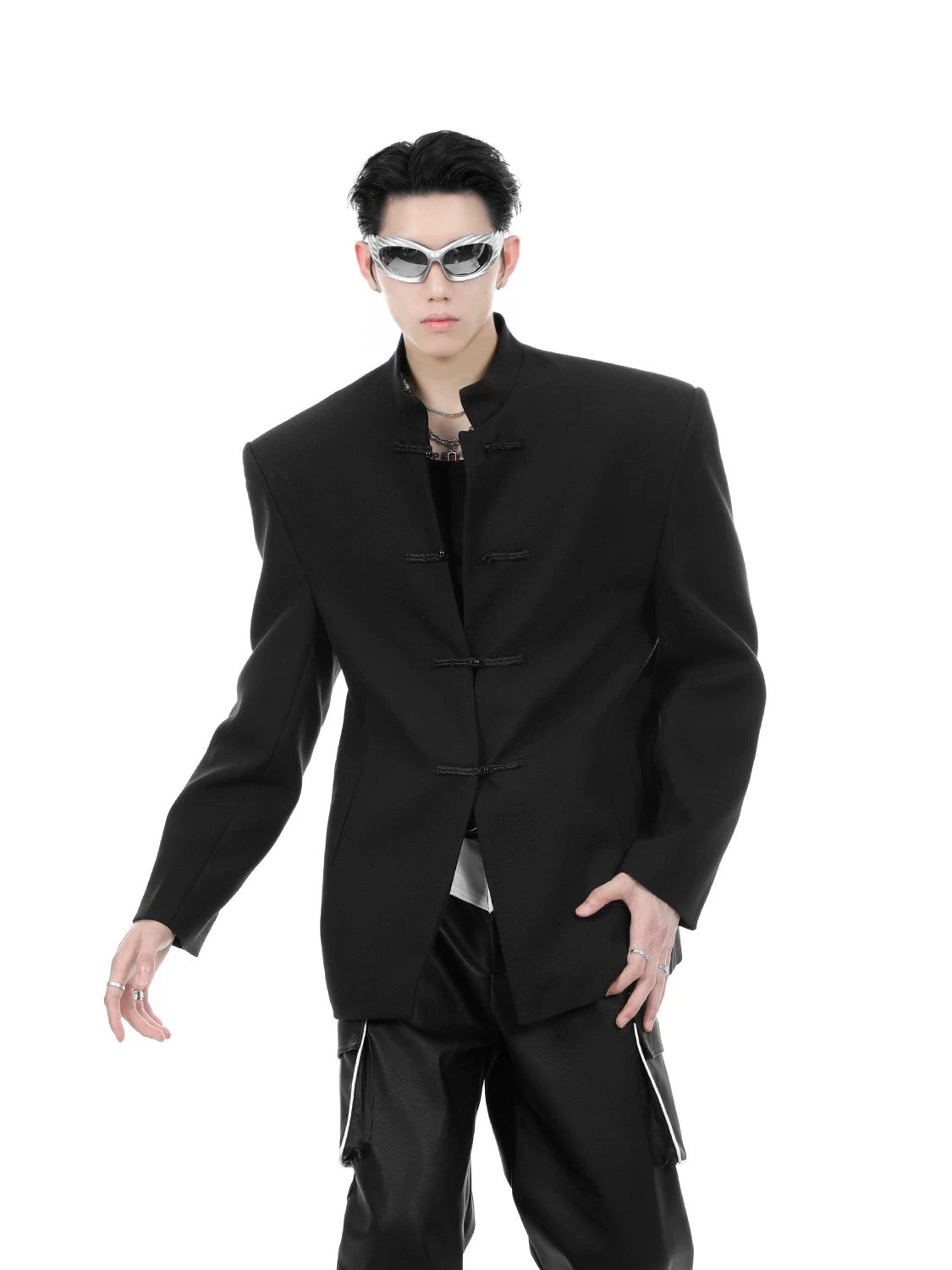 Zhongshan chinese style standing collar suit jacket