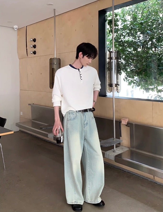 Niche washable retractable legs pants