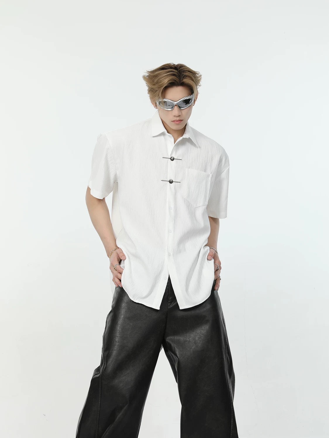 New Chinese metal decorative shirt
