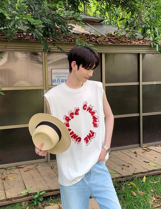 Summer korean style towel stereoscopic tank top