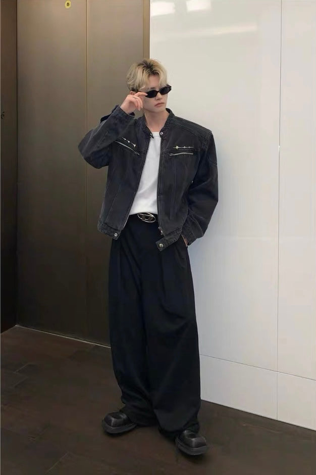 Cuibuju classic vintage cowboy jacket
