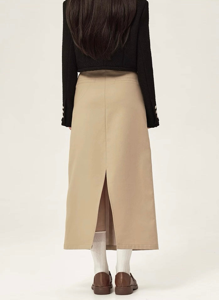 Luxe tailored calm modern paris mood skirt