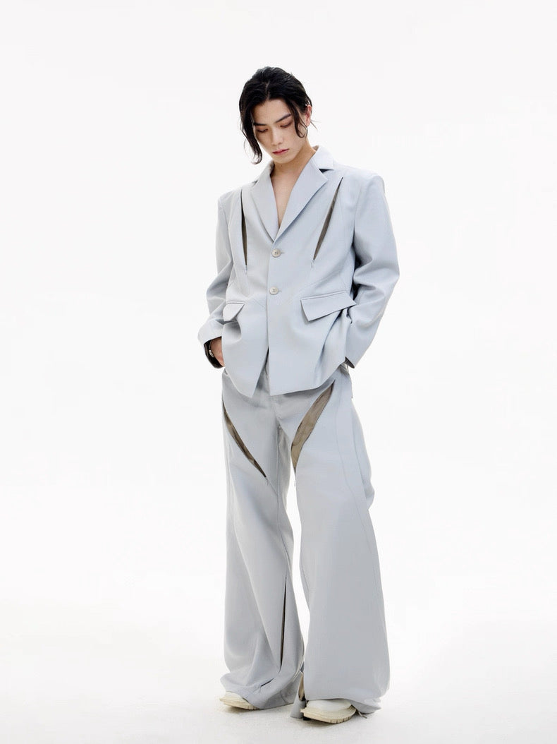 Vega hollow elegance gray suit pants