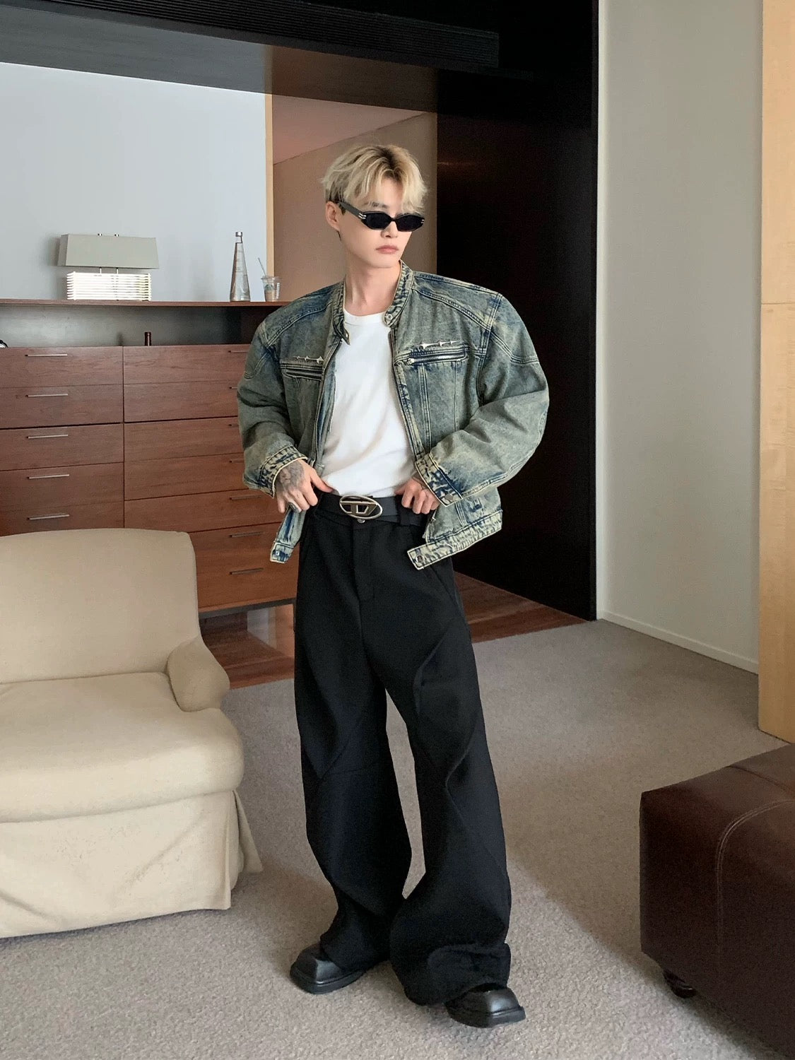 Cuibuju classic vintage cowboy jacket