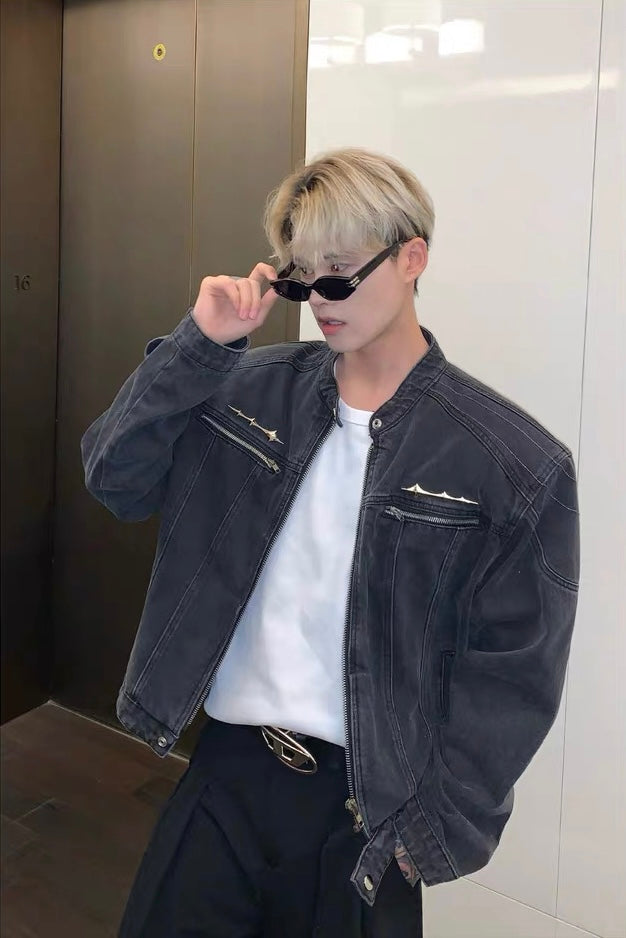 Cuibuju classic vintage cowboy jacket