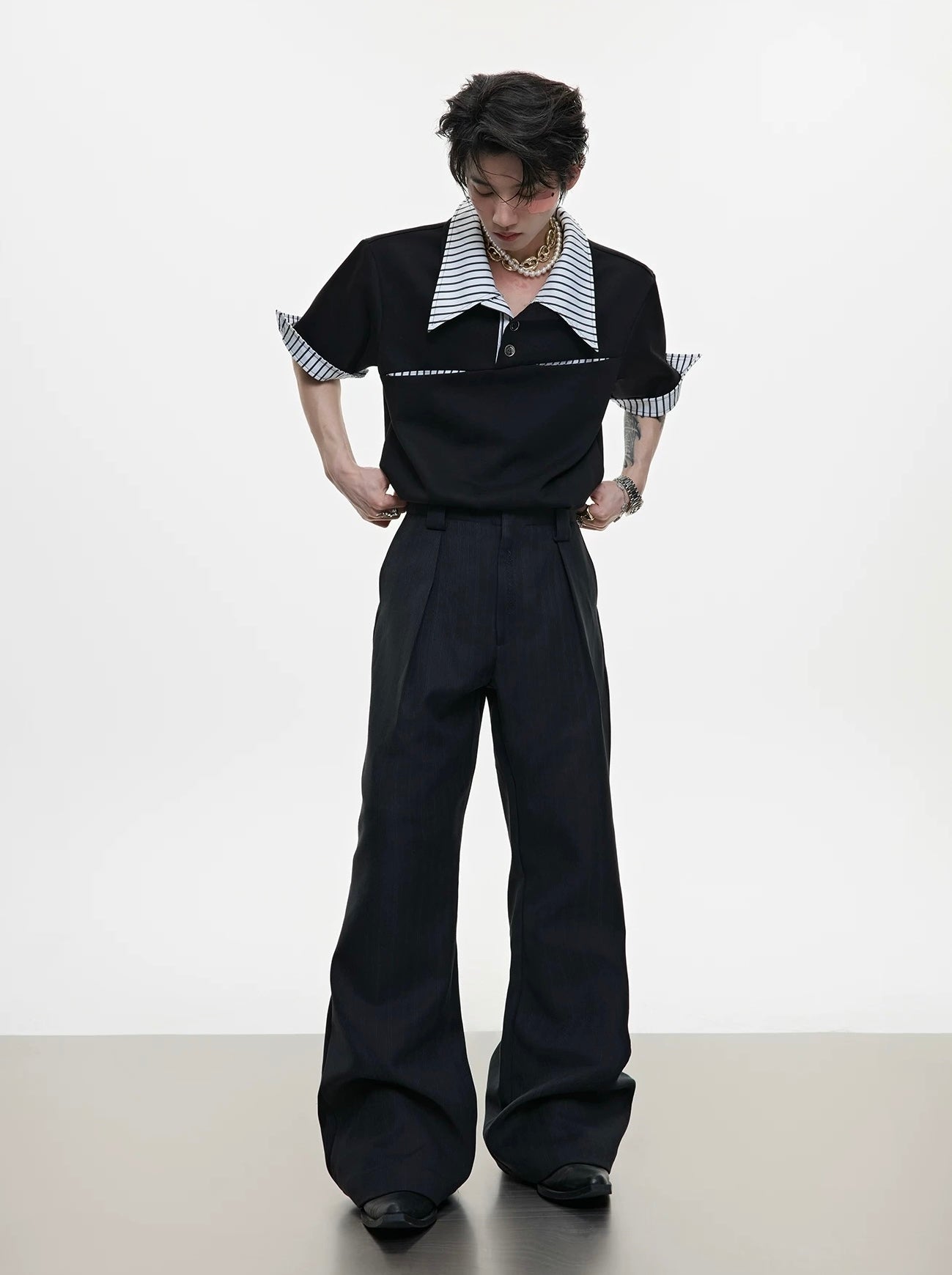 Classic luxurious Qian Feng Wei La Xi pants