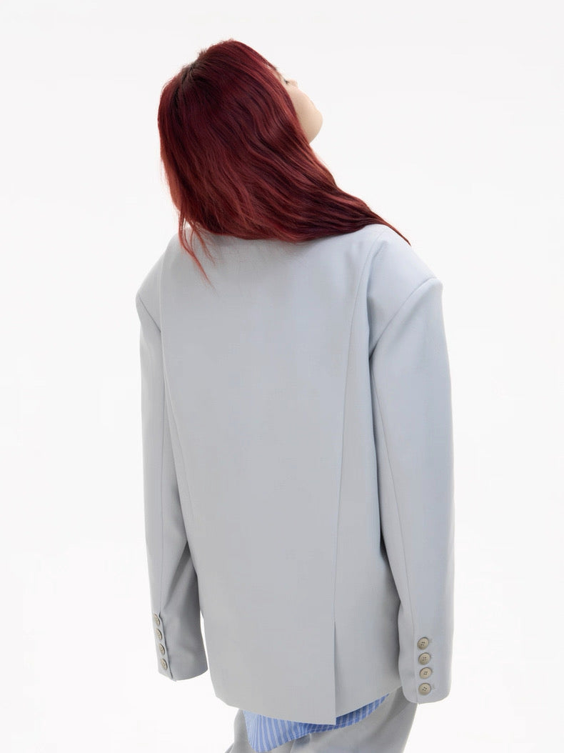 Vega hollow elegance gray suit jacket