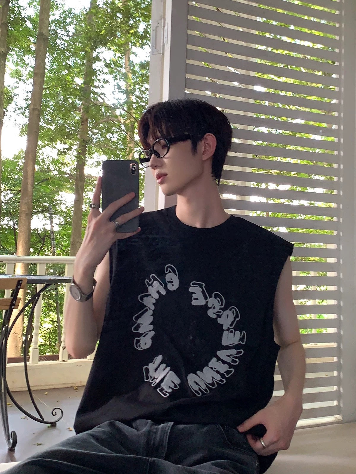 Summer korean style towel stereoscopic tank top