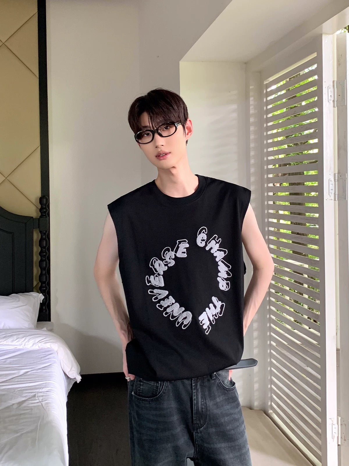 Summer korean style towel stereoscopic tank top