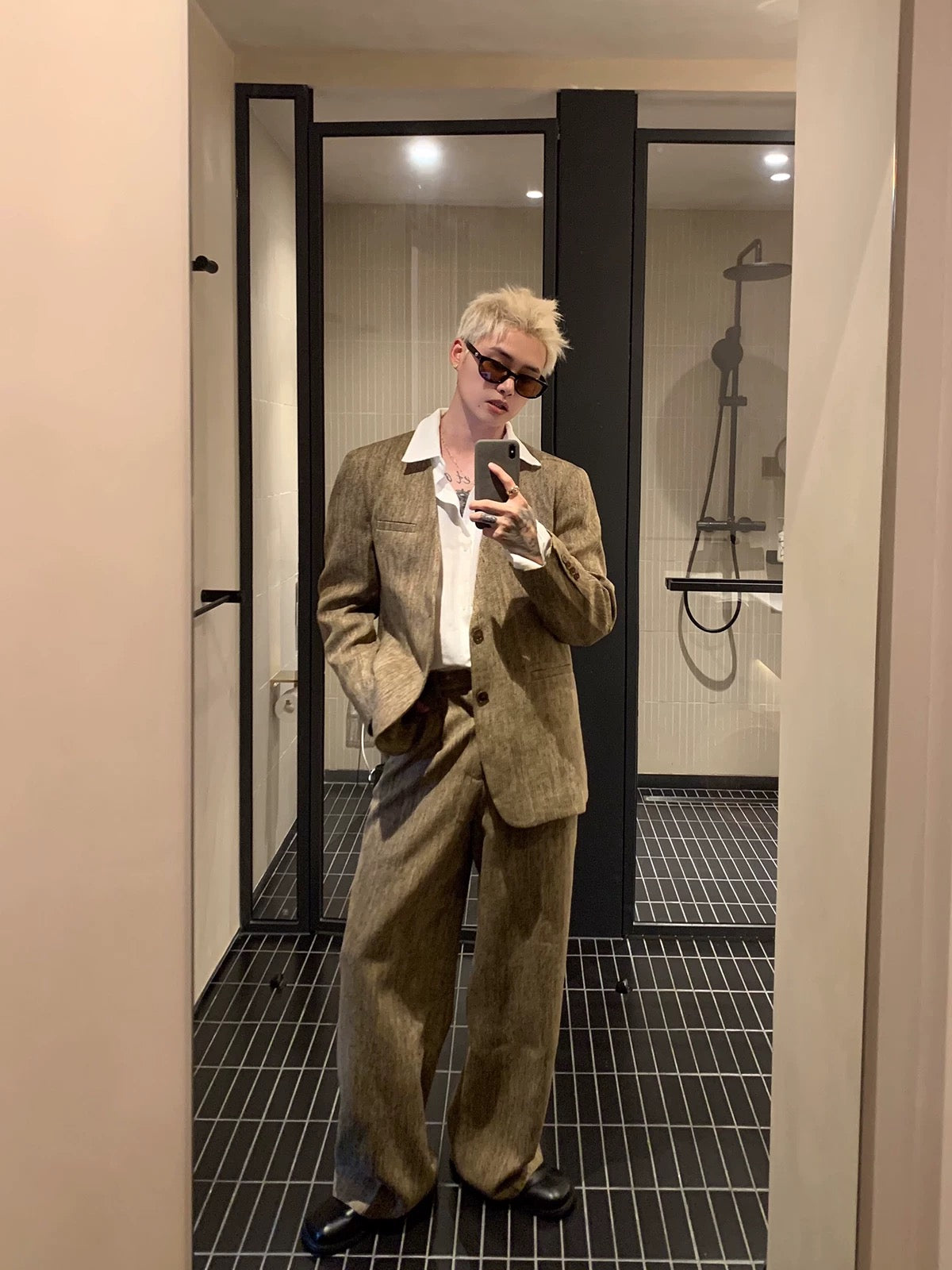 Classic old money style suit set up jacket