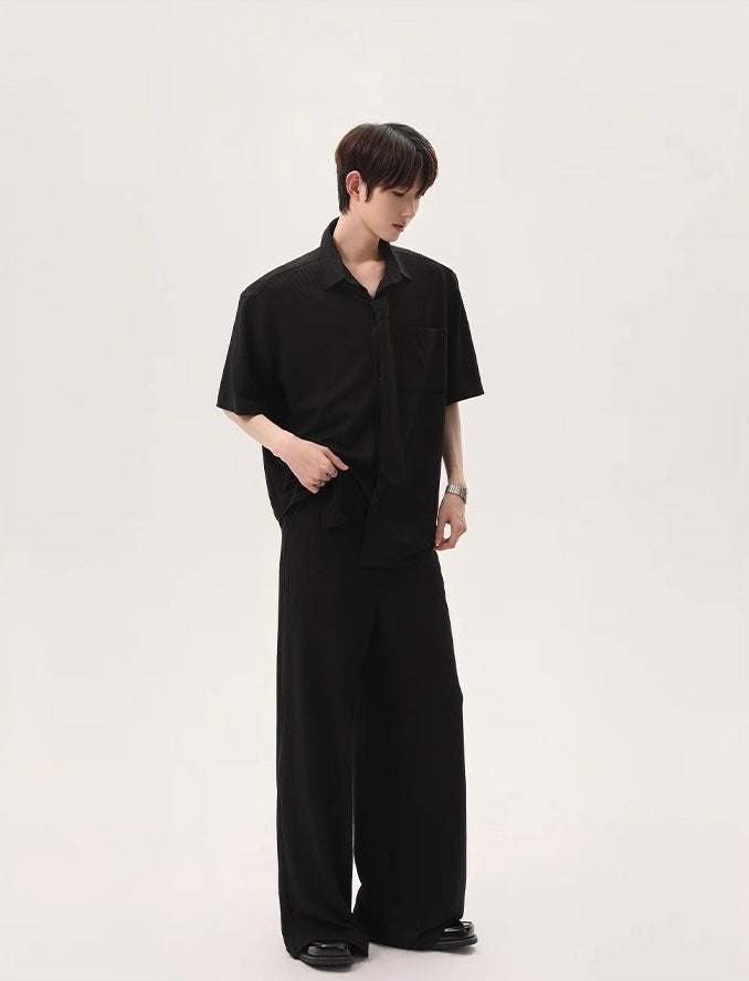 Zephyr luxe detachable bow tie set up shirt
