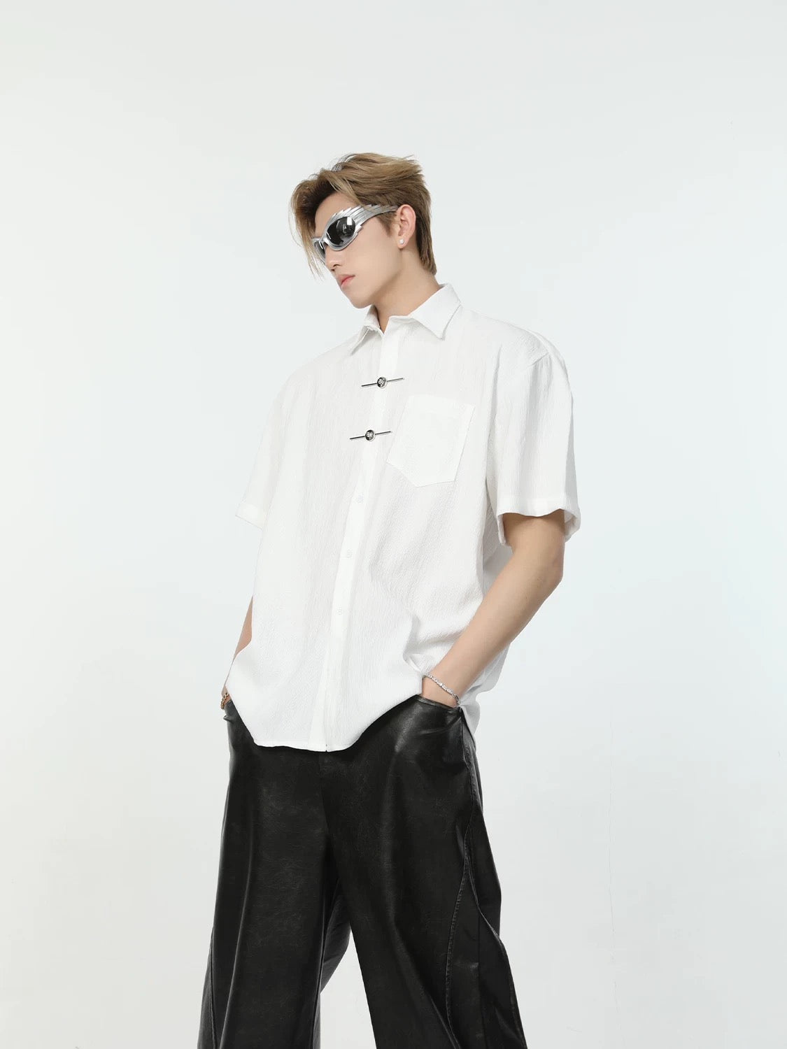 New Chinese metal decorative shirt