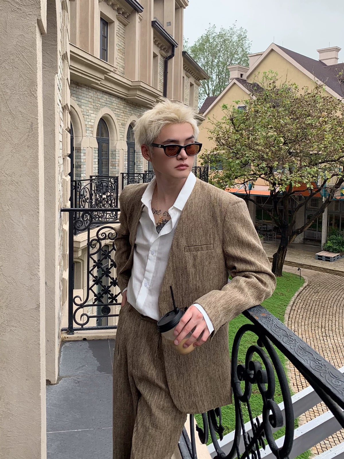 Classic old money style suit set up jacket