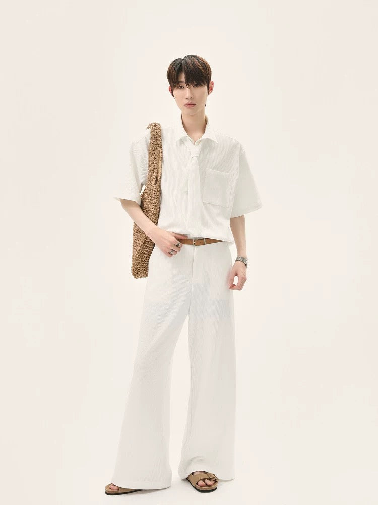 Zephyr luxe detachable bow tie set up pants
