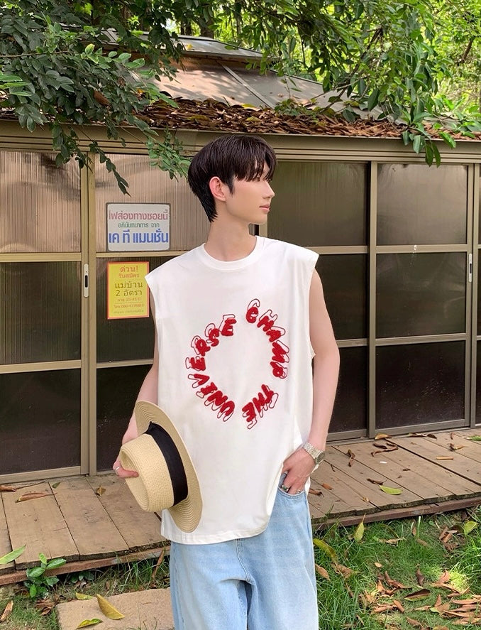 Summer korean style towel stereoscopic tank top
