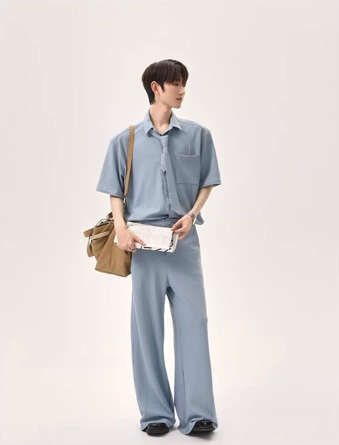 Zephyr luxe detachable bow tie set up shirt