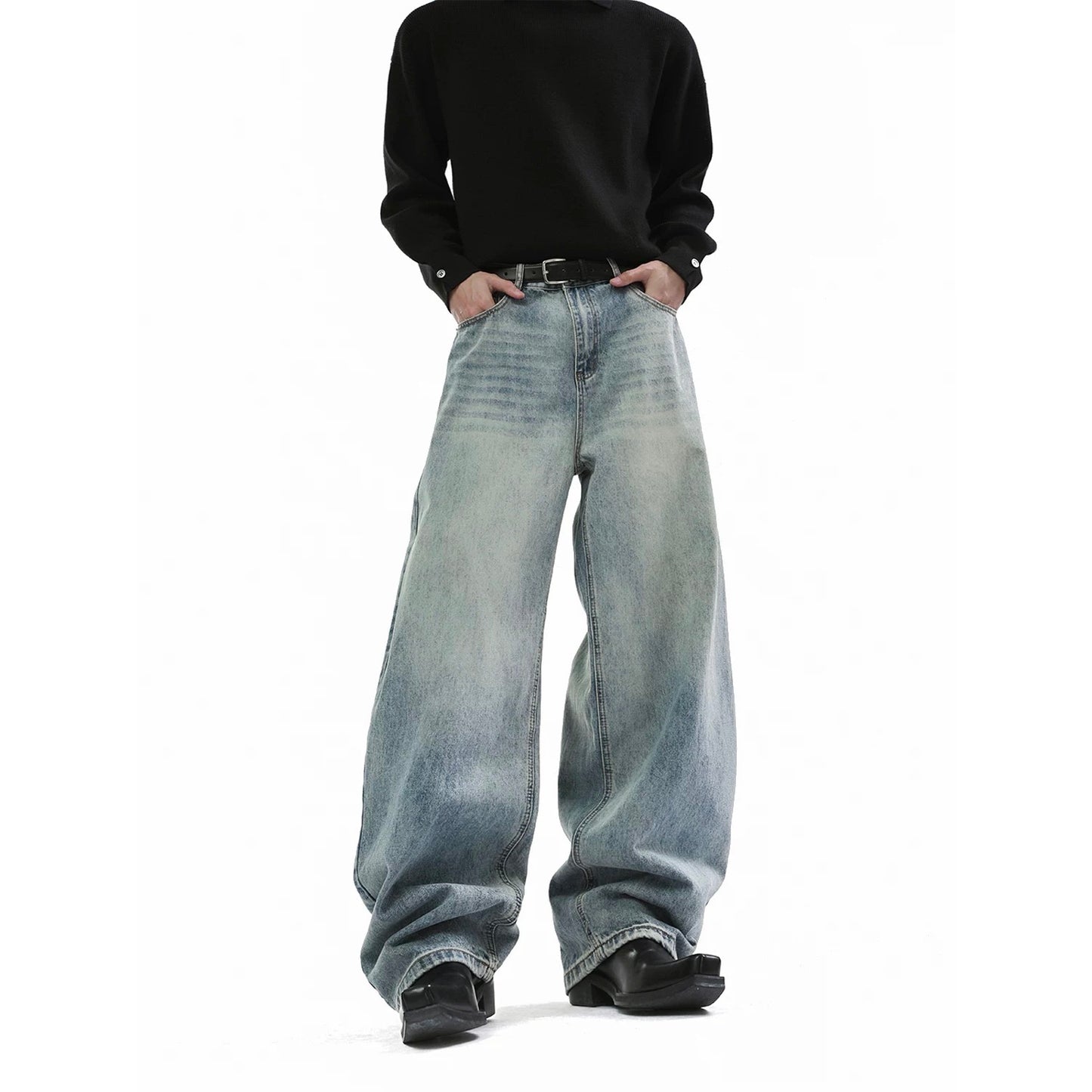 Vintage old fashioned straight-leg jeans