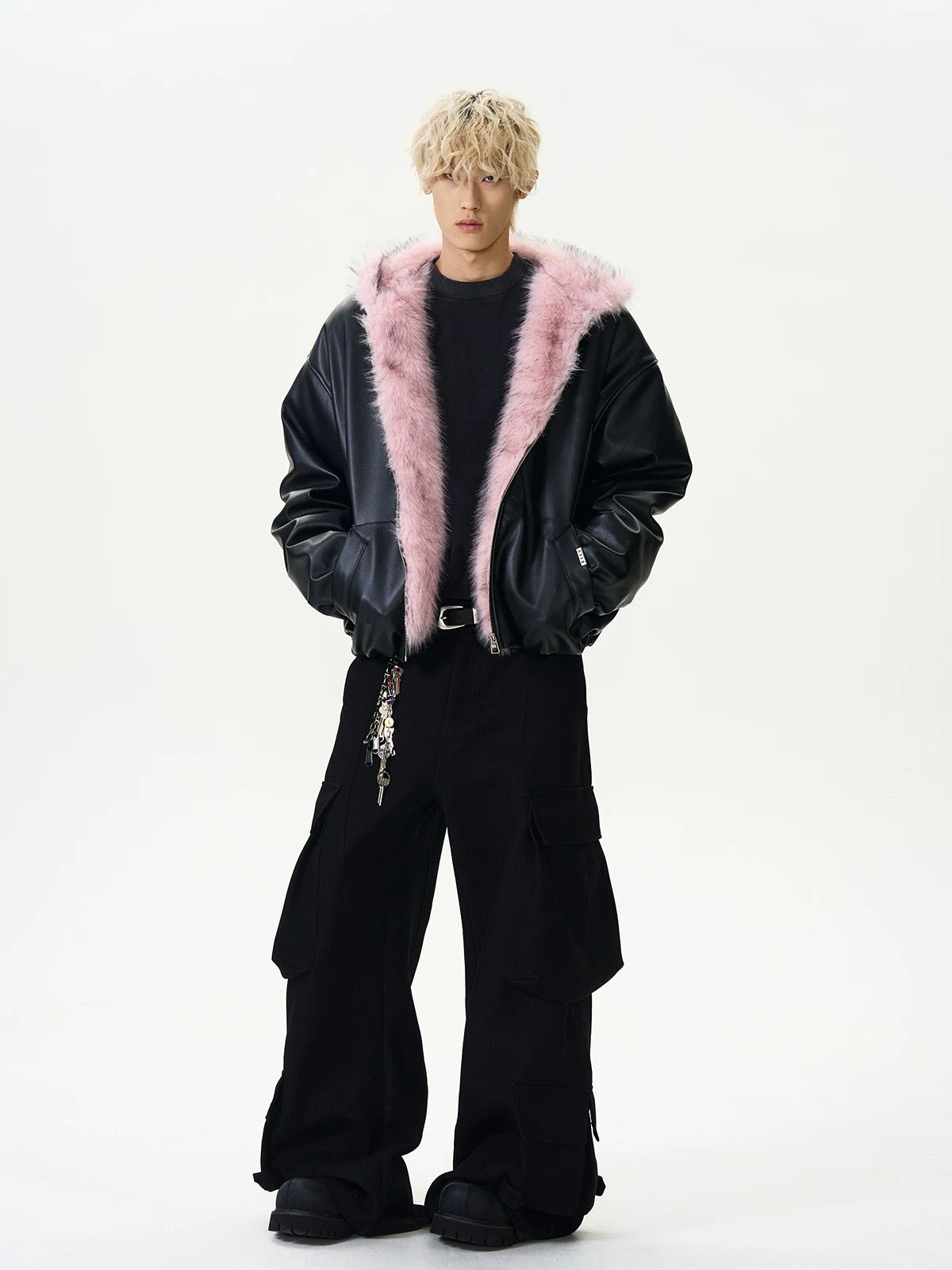 Velvet pink storm phantom bloom down jacket