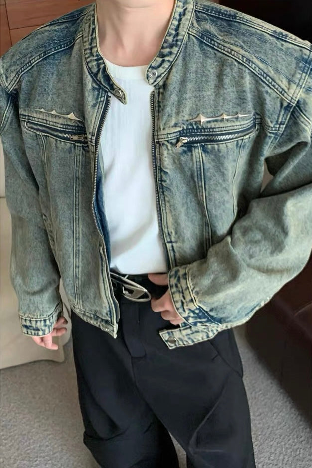Cuibuju classic vintage cowboy jacket