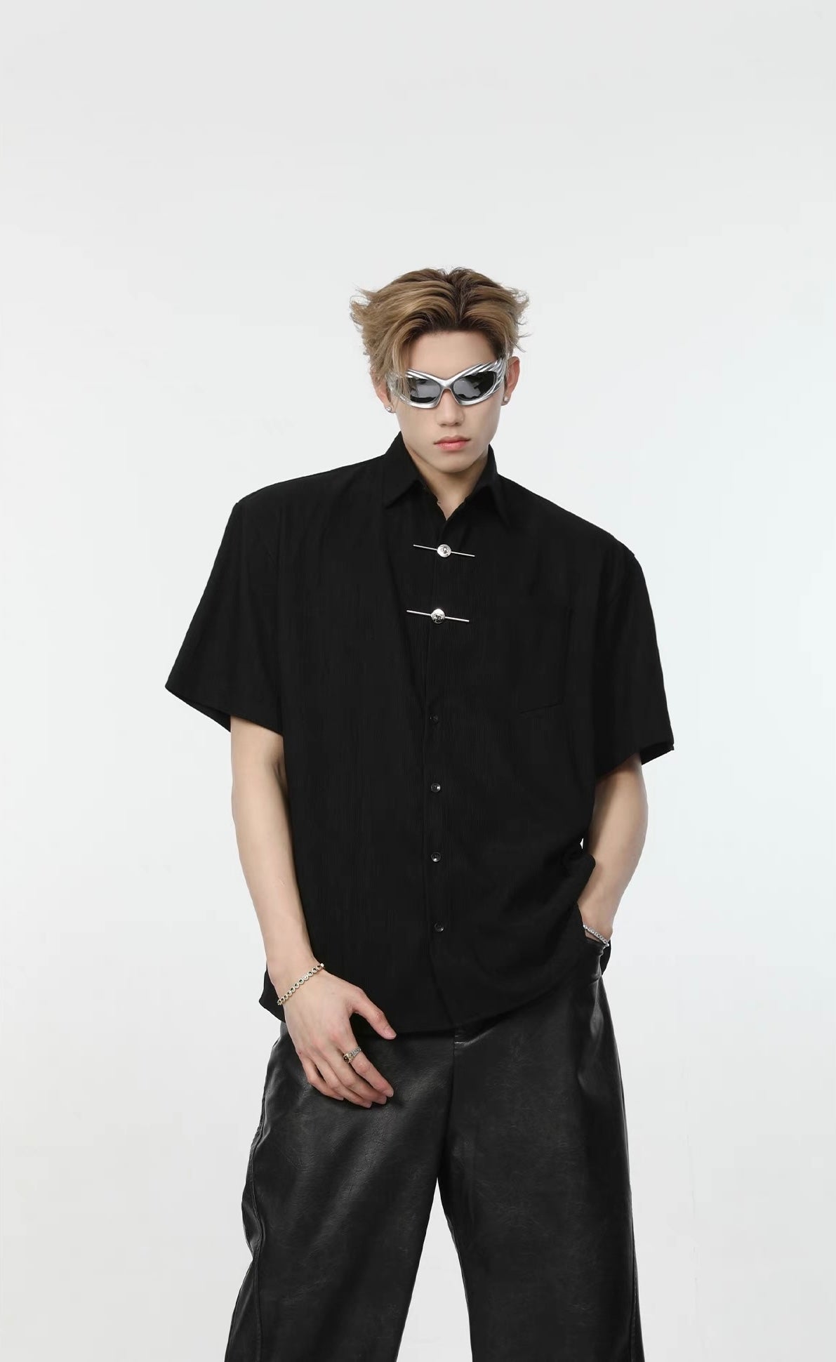 New Chinese metal decorative shirt