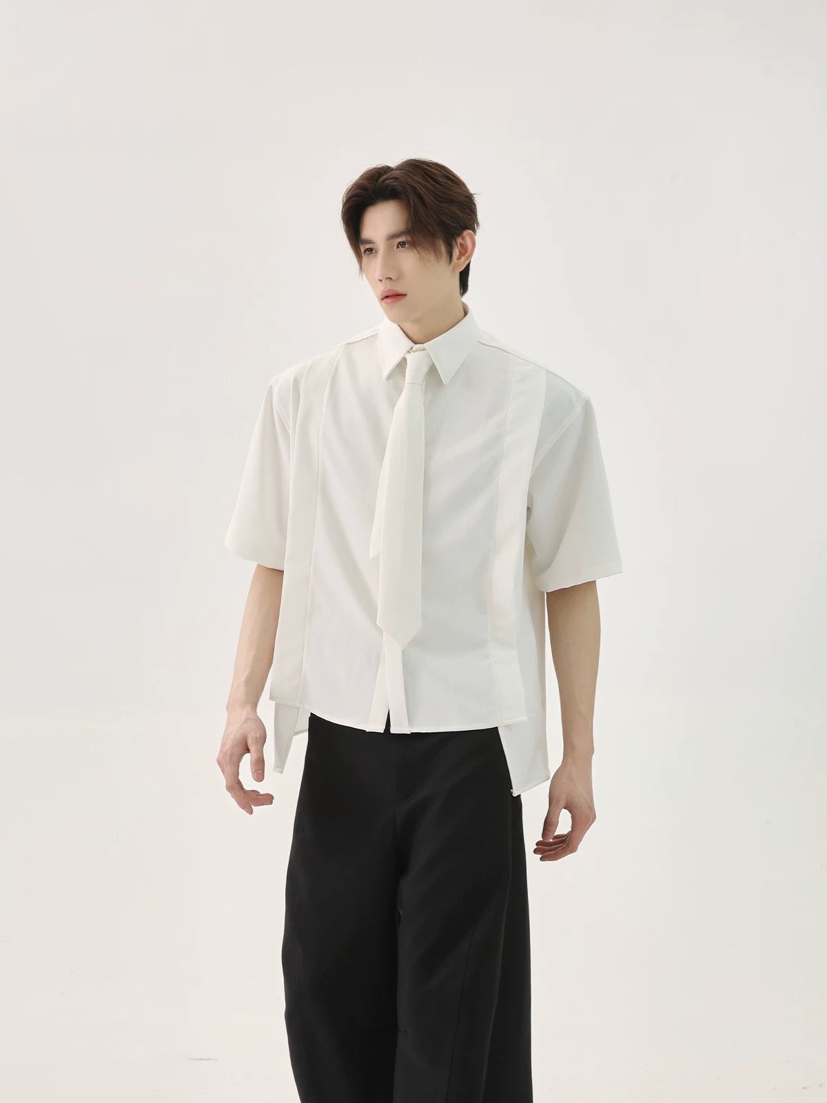 Eloquent tie short sleeve shirt