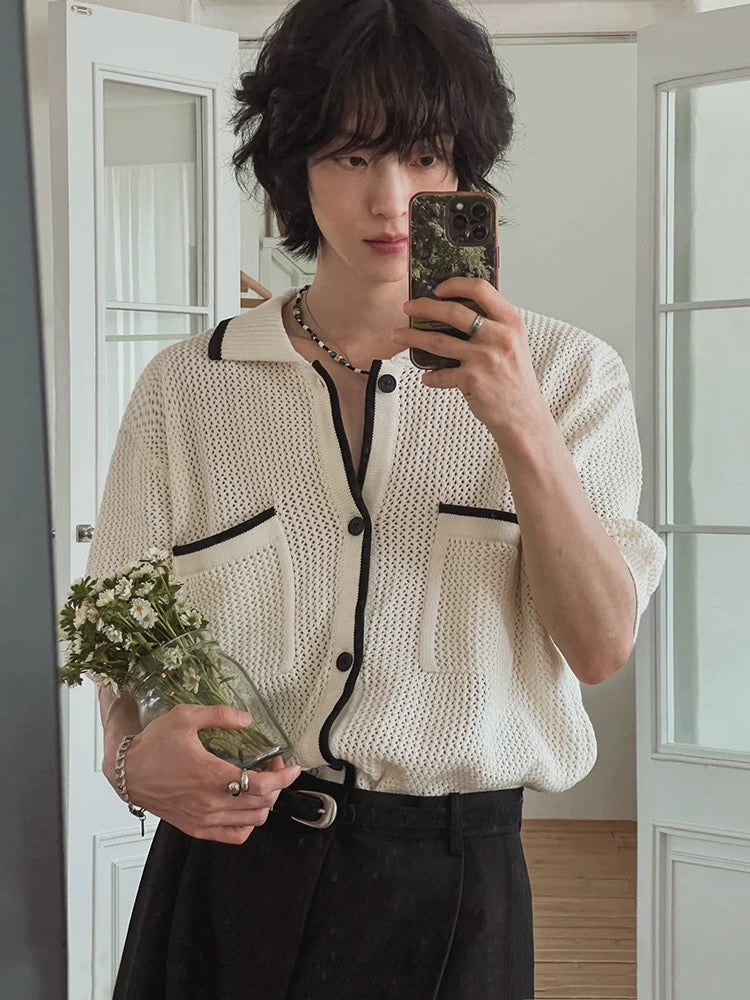 Exclusive elegant korean short sleeve shirt