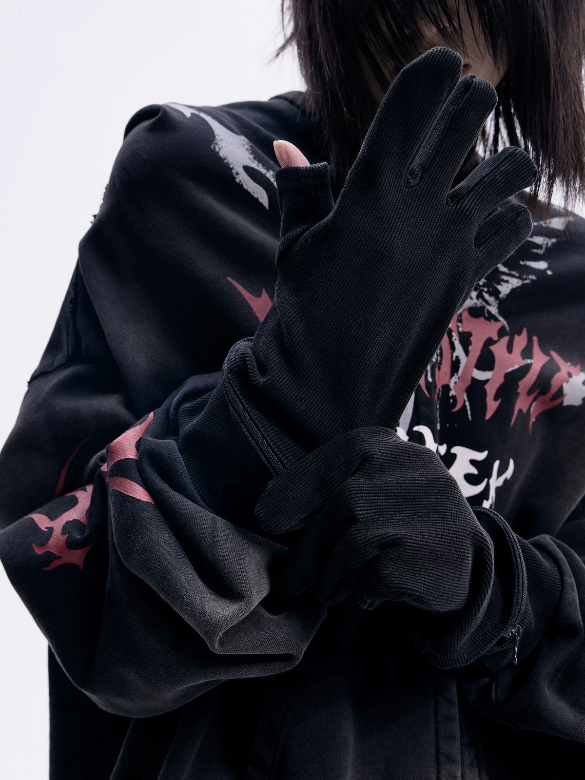 Neo dirty mask removable gloves hoodie