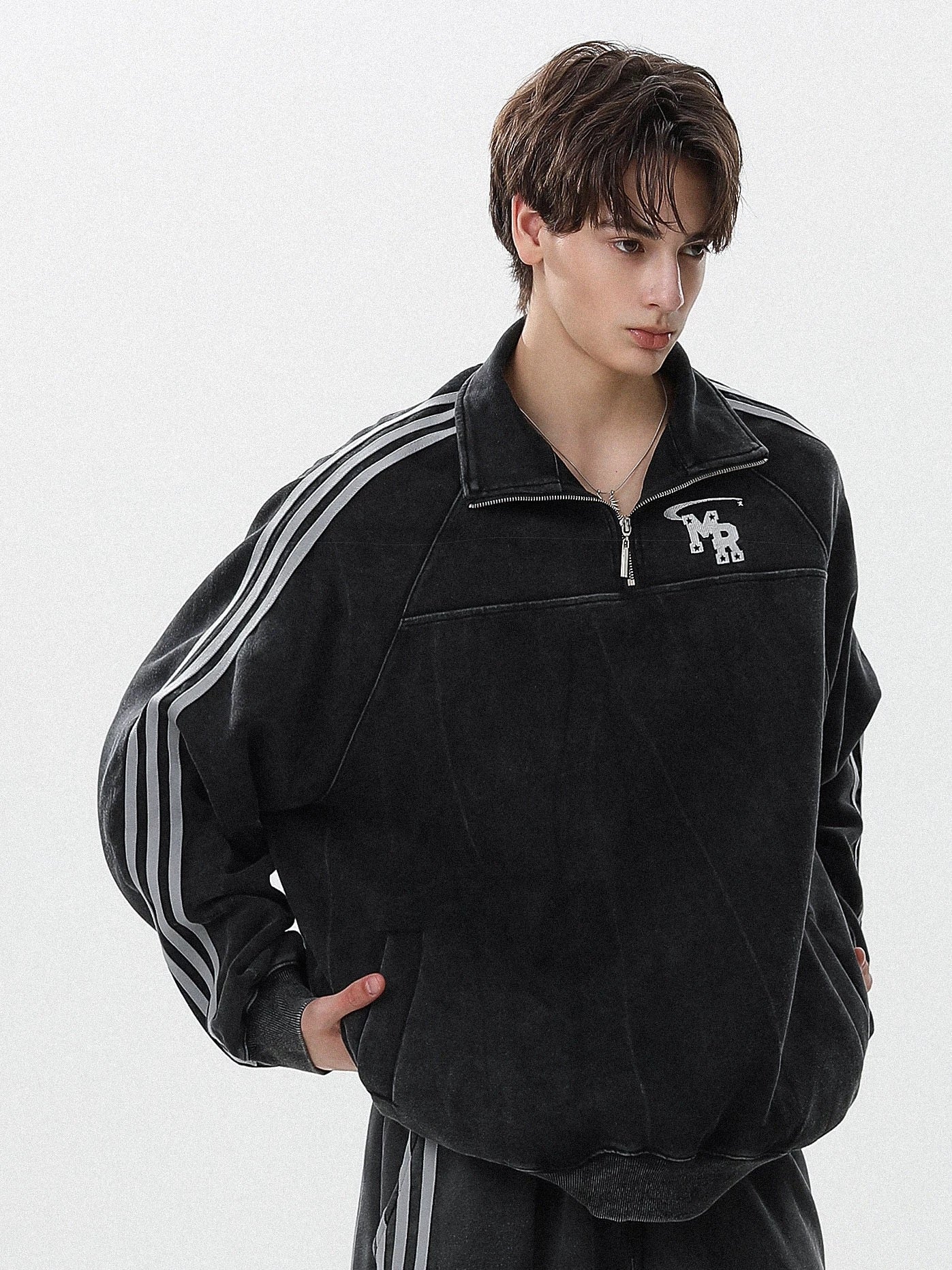 City athletic soft street casual set sweater