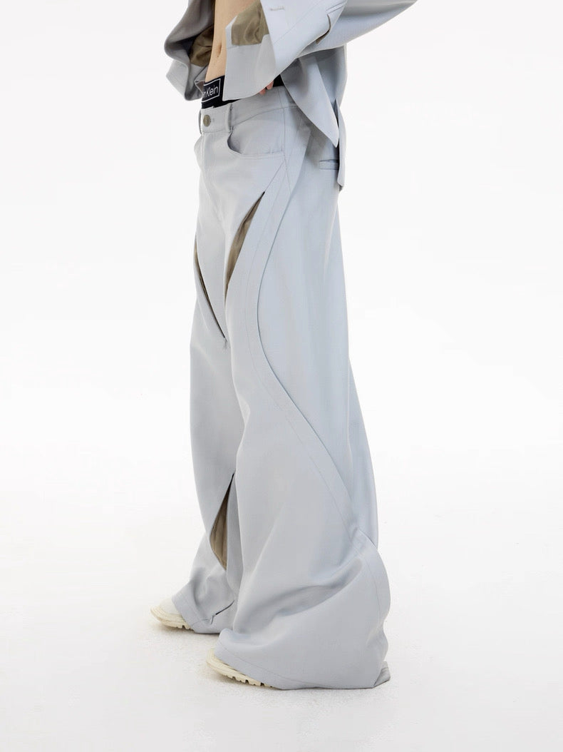 Vega hollow elegance gray suit pants