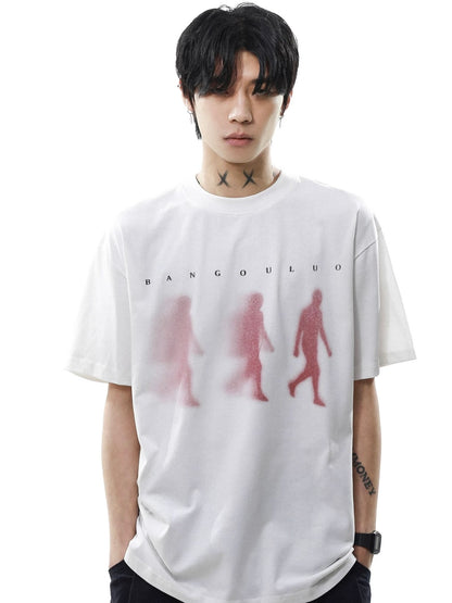 Street silhouette printed t-shirt
