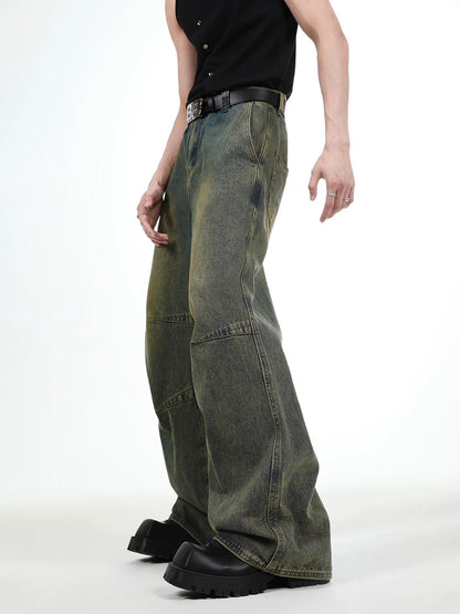 Lightning dashing wide leg jeans