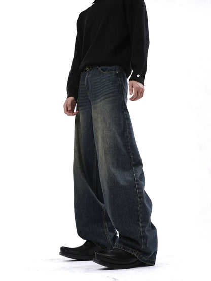 Vintage old fashioned straight-leg jeans