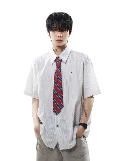 Tie striped academy windy shirt